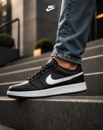 کتانی نایک ایر فورس مشکی سفید مردانه و زنانه | مدل 9166 | Nike Air Force - Image 2